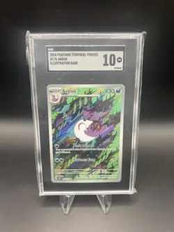 2024 POKEMON TEMPORAL FORCES #176 ARBOK ILLUSTRATION RARE SGC 10 - Image 1