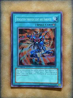 Yugioh Dedication Through Light And Darkness IOC-095 Super Rare 1st Ed MP - Image 1