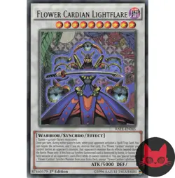 Yugioh Flower Cardian Lightflare RATE-EN045 Rare 1st Edition NM - Image 1