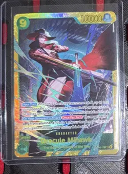 One Piece TCG OP14-119 Dracule Mihawk SEC The Azure Sea's Seven Mint Ships Fast - Image 1