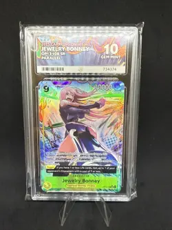 One Piece CCG TCG Jewelry Bonney Op13-108 Super Rare Parallel ACE 10 - Image 1