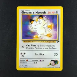 Giovanni’s Meowth 74/132 - Gym Challenge - Pokemon Card - Image 1