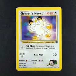 Giovanni’s Meowth 74/132 - Gym Challenge - Pokemon Card - Image 3