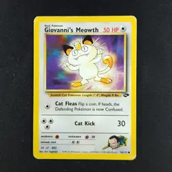 Giovanni’s Meowth 74/132 - Gym Challenge - Pokemon Card - Image 5