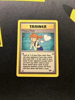 Misty’s Wish 108/132 PL -Vintage Rare Pokemon Card- Gym Challenge (7q) - Image 1