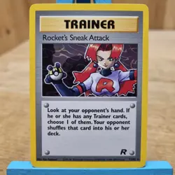Rocket's Sneak Attack 72/82 Non Holo Team Rocket Set Rare Pokemon Card! - Image 1