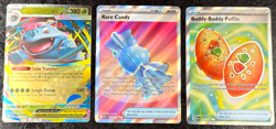 POKEMON MEGA CARD VENUSAUR EX-TRAINER RARE CANY-BUDDY-BUDDY POFFIN (SET OF 3) - Image 1