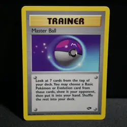 Master Ball 116/132 Gym Challenge Trainer Card - LP CONDITION! FREE SHIPPING! - Image 1