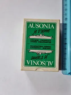CARTE DA GIOCO AUSONIA CROCIERE SIOSA LINE DAL NEGRO ORIGINAL PLAYING CARDS NEW - Image 1