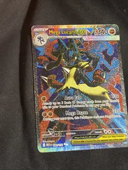 Pokemon TCG Mega Evolution Mega Lucario EX Full Art Ultra Rare Card 160/132 - Image 2