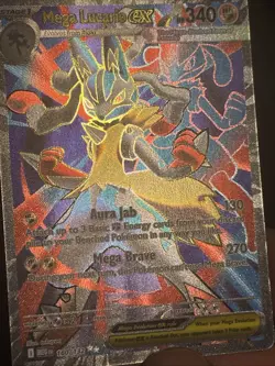 Pokemon TCG Mega Evolution Mega Lucario EX Full Art Ultra Rare Card 160/132 - Image 5