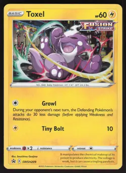 Toxel SWSH209 Pokemon TCG Sword & Shield Promo Cards NM - Image 1