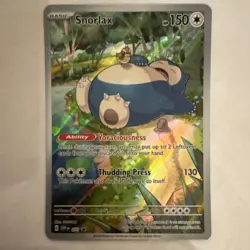 Pokemon Snorlax 051 SV: Scarlet & Violet Promo Rare Holo English Card - Image 1