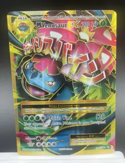 Pokemon Card Mega M Venusaur EX 100/108 XY Evolutions Holo Full Art NM Condition - Image 1