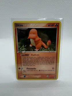 Pokemon Ditto (Charmander) 61/113 Delta Species 60 HP TCG Card English - Image 1