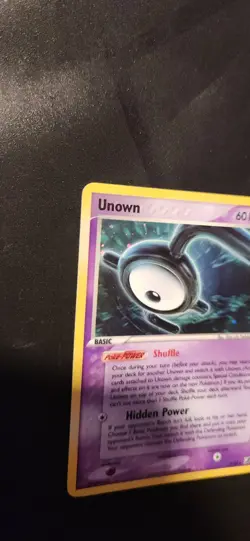 Pokemon TCG Unown Holo Rare Card E/28 Unseen Forces 2005 LP Condition - Image 3