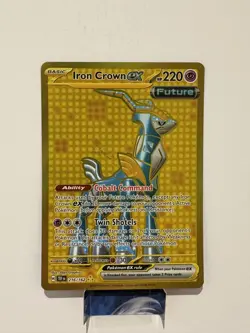 Pokemon TCG Iron Crown EX Hyper Rare Card Temporal Forces 216/162 NM - Image 1