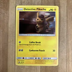 Detective Pikachu Holo SM190 Promo Movie - Pokemon Card - LP - Image 1