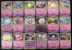 Pokemon TCG | CUTE Pink Aesthetic | NM | Mixed Sets ✨- 18 Cards - Image 1