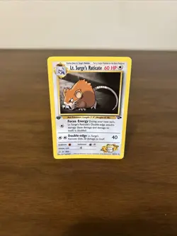 Lt. Surge's Raticate Gym Challenge 53/132 Regular Card FIRST EDITION - Image 1
