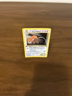Lt. Surge's Raticate Gym Challenge 53/132 Regular Card FIRST EDITION - Image 4