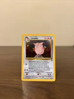 Pokemon Clefable Holo TCG Base Set 2 Card 5/130 Pokemon - Image 2