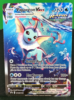 Vaporeon VMAX SWSH182 SWSH: Sword & Shield Promo Cards Holo LP - Image 2