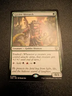 MTG Ignoble Hierarch [Modern Horizons 3 Commander] Near Mint Magic - Image 1