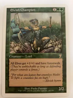MTG NM Elvish Champion 7th Edition Regular - Image 1
