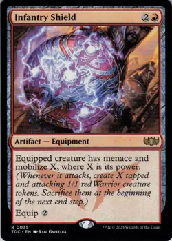 MTG Infantry Shield (35) | NM | Commander: Tarkir: Dragonstorm {TDC} - Image 1