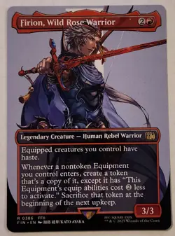 Firion, Wild Rose Warrior FIN #386 Borderless Rare Regular NM+ - Image 1