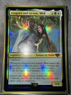 Aragorn and Arwen, Wed Universes Beyond: the Lord of the Rings Foil - Image 1