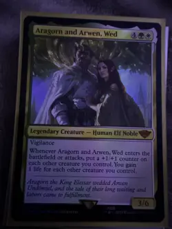 Aragorn and Arwen, Wed Universes Beyond: the Lord of the Rings Foil - Image 2