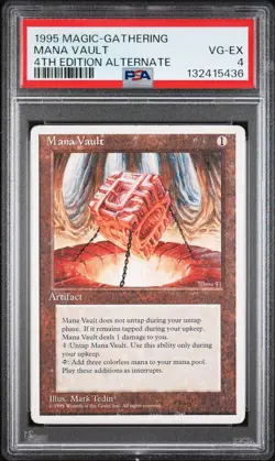 MANA VAULT 4th Edition Alternate Rare PSA 4 MTG [Nostalgium] - Image 1