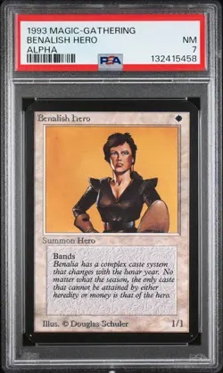 BENALISH HERO Alpha PSA 7 Vintage MTG [Nostalgium] - Image 1