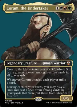 Coram, the Undertaker Borderless Regular - Modern Horizons 3 Commander MTG-NM - Image 1