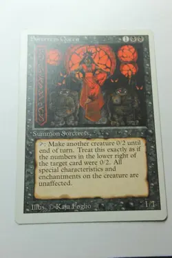 MTG Sorceress Queen x1- -Revised Edition-Lightly Played - Image 1