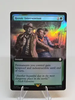 Heroic Intervention (Extended Art) FOIL X1 PIP MTG Fallout FB3 - Image 1