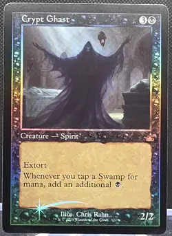 Crypt Ghast #322 Ravnica Remastered Retro Frame Foil Rare - Image 1