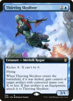 MTG Thieving Skydiver (Extended Art) - 335 / English / Near Mint - Image 1