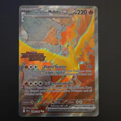 Pokemon Team Rocket's Moltres ex 208/182 Sv10: Destined Rivals Holo Card - Image 1