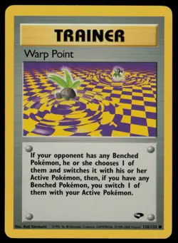 Warp Point 126/132 Gym Challenge Pokemon TCG LP - Image 1