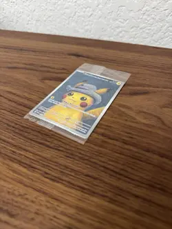 Pokemon TCG Pikachu With Grey Felt Hat Van Gogh Full Art Promo SVP #085- Sealed - Image 3