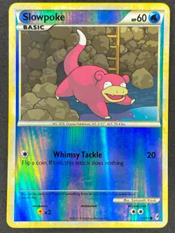 Pokemon Slowpoke Reverse Holo 70/95 CL Call of Legends LP/NM - Image 1