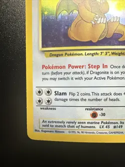 Dragonite 4/62 Fossil Holo Pokemon Near Mint Unlimited - Image 4