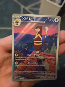 Pokemon TCG Watchog 153/086 Illustration Rare - S&V White Flare Set - Near Mint - Image 1