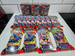 3 Mega Evolution Phantasmal Flames Pokemon Booster Bundles & 14 Tcg Booster Pks - Image 1