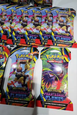 3 Mega Evolution Phantasmal Flames Pokemon Booster Bundles & 14 Tcg Booster Pks - Image 3