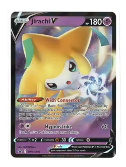 Jirachi V SWSH299 Pokemon Sword & Shield Black Star Promo Holo Full Art TCG 2023 - Image 1
