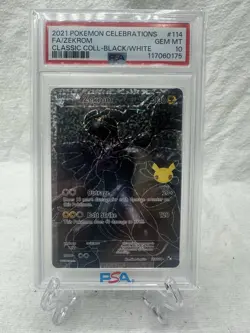 PSA 10 Gem Mint 2021 Pokemon Celebrations Full Art Zekrom Classic Collection 114 - Image 1